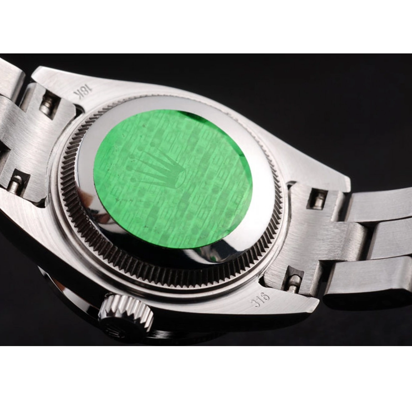 Aaa replica watch Silver Dial Datejust Stainless Diamond Polished Flowers Steel Rolex 98082 Plated 0619